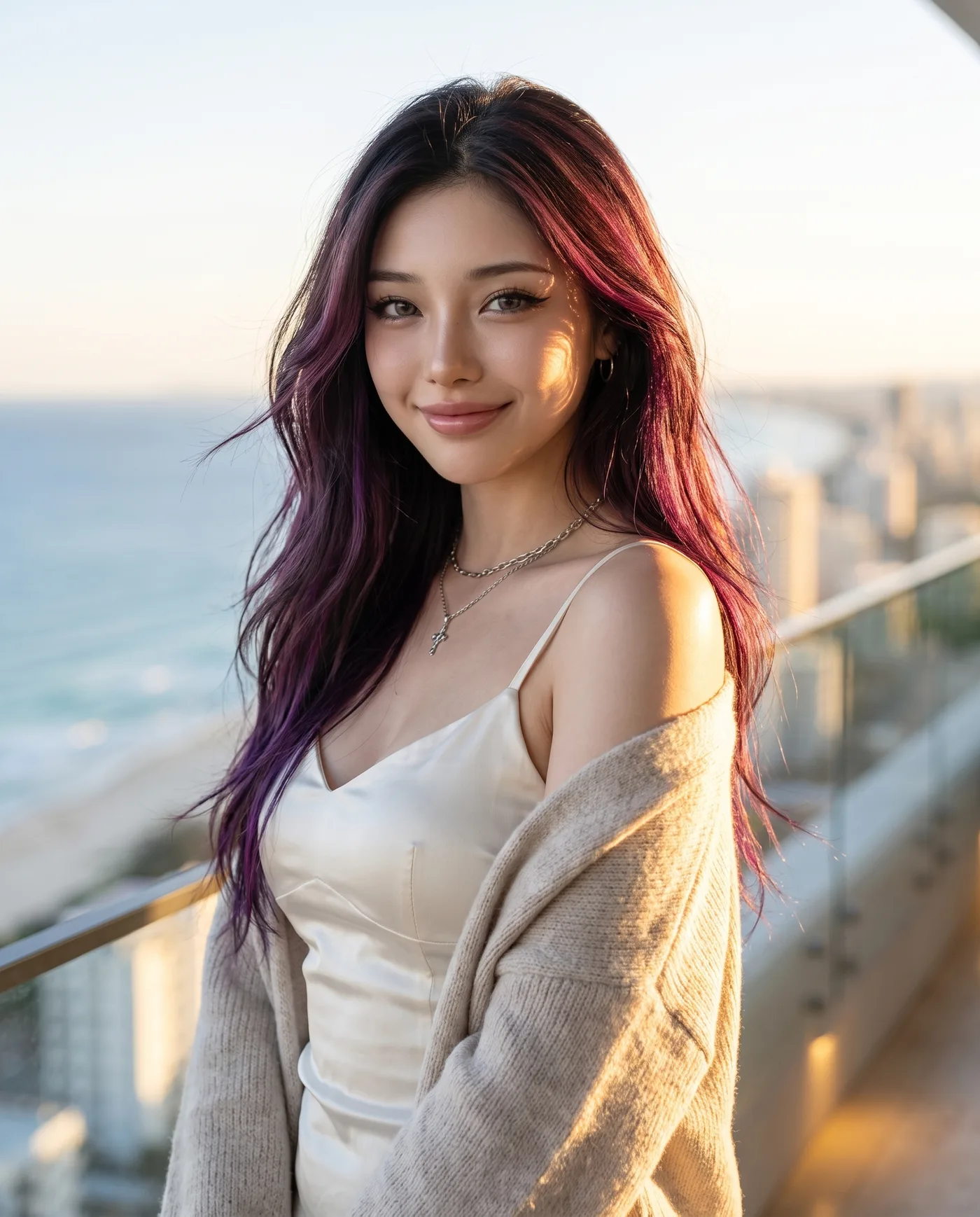Mia Sakura at golden hour on the Gold Coast